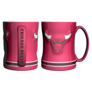 Chicago Bulls Sculpted Coffee Mug   Red (14 oz)