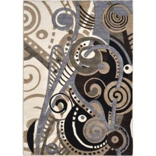 Home Dynamix Sumatra Cream 7 ft. 10 in. x 10 ft. 2 in. Area Rug 1 C238D 999