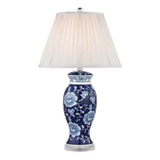 Radionic Hi Tech Dimond 28 in. Blue and White Table Lamp with Shade E_TL_D2474_RHT