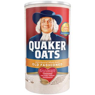 Quaker Old Fashioned Oatmeal 18 OZ CANISTER   Food & Grocery