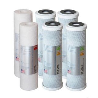 APEC Water Systems Ultimate 10 in. Super Capacity 3 Stage Replacement Pre Filter Set (Bundle of 2 Sets) FILTER SETX2