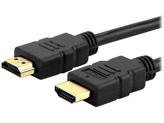 Insten 1668048 35ft. Black HDMI to HDMI High Speed HDMI Flat Cable Black M M