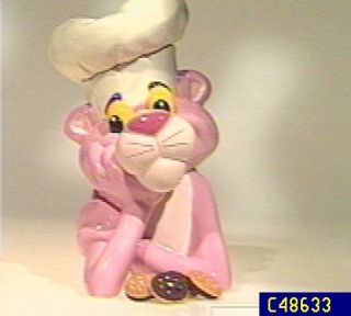 Pink Panther w/ Chefs Hat Limited Edition Cookie Jar   C48633 —