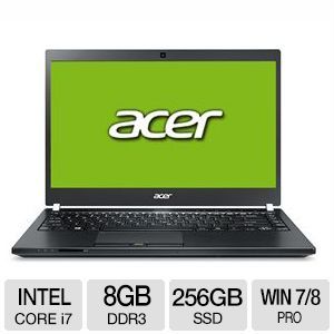 Acer TravelMate P6 TMP645 MG 9419 Intel Core i7 8GB Memory 256GB SSD 14 Notebook Windows 7 Professional/Windows 8 Pro 64 bit   NX.V8SAA.002