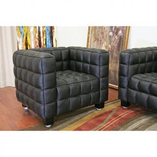 Arriga Black Leather Modern Chair   6594668