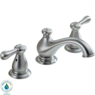 Delta Leland 8 in. Widespread 2 Handle Mid Arc Bathroom Faucet in Stainless 3578LFSS 278SS