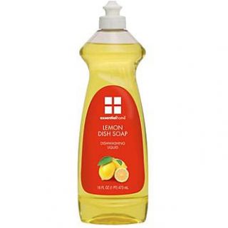 Essential Home Lemon Dish Soap Diswashing Liquid 16 oz 473 ml   Food