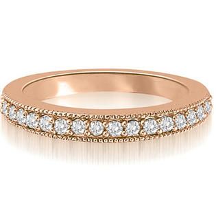 AMCOR   1.45 cttw. 18K Rose Gold Round And Baguette Cut Diamond Bridal