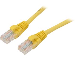 C2G 00437 20 ft. Cat 5E Yellow 350 MHz Snagless Patch Cable
