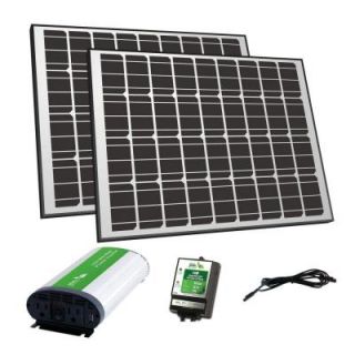 Nature Power 170 Watt Solar Panel Off Grid Charger Kit 57002