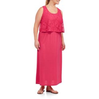 Concepts Women's Plus Size Flutter Maxi Dress