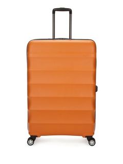 Antler Juno large 4 wheel orange roller suitcase