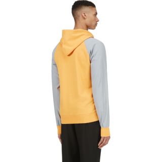 Marc Jacobs Orange Contrasting Sleeve Hoodie