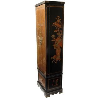 Oriental Furniture Gold Leaf Floor Jewelry Armoire   Home   Furniture