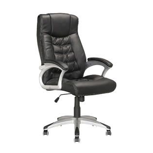 CorLiving Executive Office Chair in Black Leatherette   Home