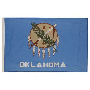 Valley Forge Flag  3x5 Nylon Oklahoma State Flag