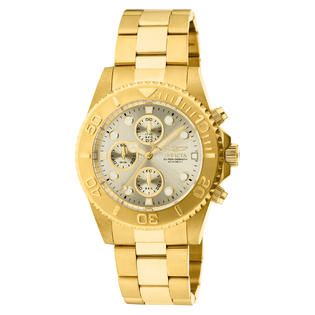 INVICTA Pro Diver Men 43.5mm Stainless Steel Gold Champagne dial VD55B