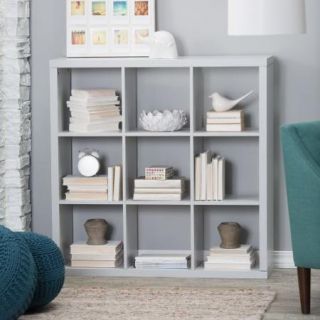 Hudson 9 Cube Bookcase   Gray