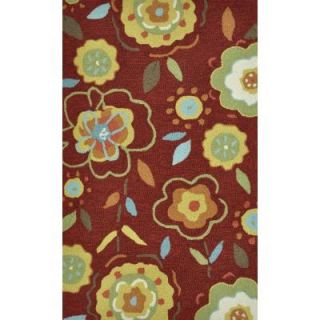 Loloi Rugs Summerton Life Style Collection Red/Yellow 2 ft. 3 in. x 3 ft. 9 in. Accent Rug SUMRSSC10REYE2339