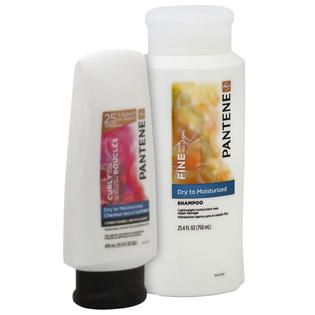 Pantene Pro V Curly Hair Series Shampoo, Dry to Moisturized