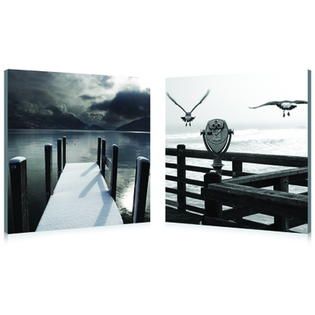 Baxton Studio Lake Lookout Mounted Photography Print Diptych   Home