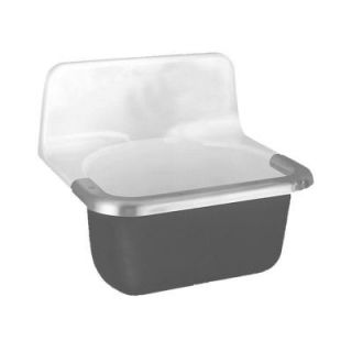 American Standard Lakewell 22 in. x 18 in. x 20.25 in. Cast Iron Enameled Service Sink in White 7692.000.020