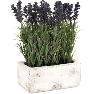 Nearly Natural Lavender Bundle Vase Decorative Plant