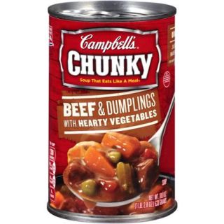 Campbell's? Chunky Beef & Dumplings with Hearty Vegetables 18.8 oz. Can