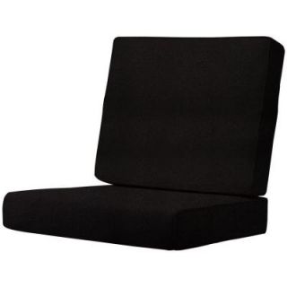 Home Decorators Collection Sunbrella Black Outdoor Lounge Chair Cushion 2286820210