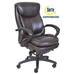 Serta at Home Smart Layers Commercial Series 300 Executive Chair Brown