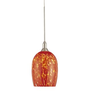 George Kovacs Droplets Pendant with Red Cased Glass Shade
