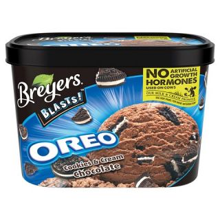 Breyers Blasts Oreo Cookies & Cream Chocolate Ice Cream 48 oz