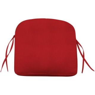 Home Decorators Collection Sunbrella Jockey Red Outdoor Dining Chair Cushion 2286710110