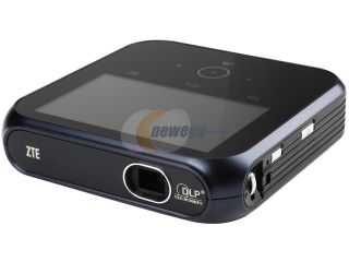 Open Box ZTE SPro MF97W 854x480 WVGA 100 Lumens, Android 4.2 Touchscreen Interface, WiFi / Bluetooth, Mobile hotspot, HDMI / USB A Inputs, Portable LED Projector