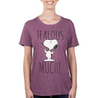 Juniors Snoopy Jealous Much Graphic Tee