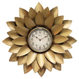 Infinity Instruments Midas Iron Flower 20 Wall Clock