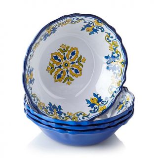 Le Cadeaux Seville Set of 4 Melamine Cereal Bowls   7691448