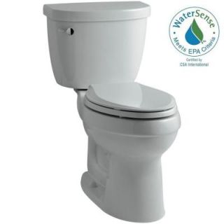 KOHLER Cimarron 2 piece 1.28 GPF High Efficiency Elongated Toilet with AquaPiston Flushing Technology in Ice Gray K 3609 95