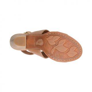 Born® "Cindie" Leather Block Heel Slingback Sandal   7966772