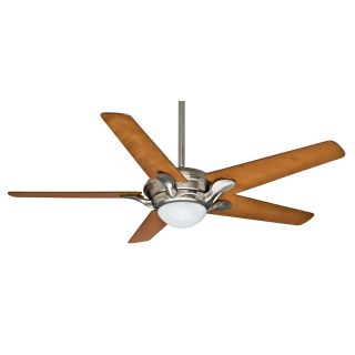 Casablanca Bel Air 56 in Brushed Nickel Downrod or Close Mount Indoor Ceiling Fan with Light Kit and Remote