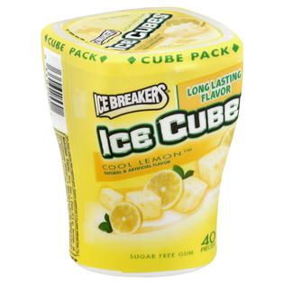 Ice Breakers  Ice Cubes Gum, Sugar Free, Cool Lemon, 40 pieces