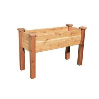 Gronomics 48 in. x 18 in. Unfinished Cedar Elevated Garden Bed EGB 18 48