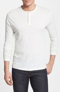 French Connection Long Sleeve Slub Cotton Henley
