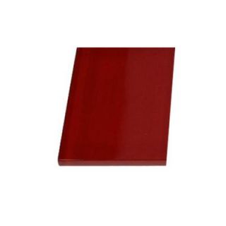 Splashback Tile Contempo Lipstick Red Polished Glass Mosaic Floor and Wall Tile  3 in. x 6 in. x 8 mm Tile Sample L5A12