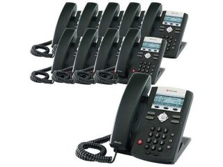 Polycom 2200 12375 025 (10 Pack) SoundPoint IP 335 2 Line IP Phone (POE)