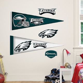 Officially Licensed NFL Team "Pennant" Wall Decals by Fathead   Eagles   7601062