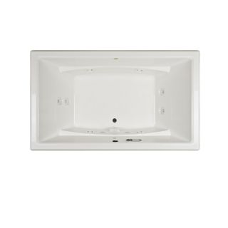 Jacuzzi Acero 2 Person White Acrylic Rectangular Whirlpool Tub (Common 36 in x 66 in; Actual 25 in x 36 in x 66 in)