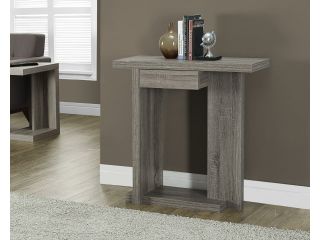 Monarch Specialties Dark Taupe Reclaimed Look Hall Console Accent Table I 2459