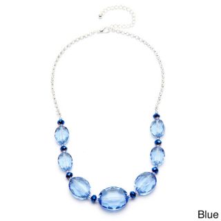Alexa Starr Faceted Oval Frontal Necklace