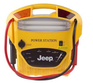 Jeep Portable Power Station w/Jump Starter and Spotlight   V21614 —